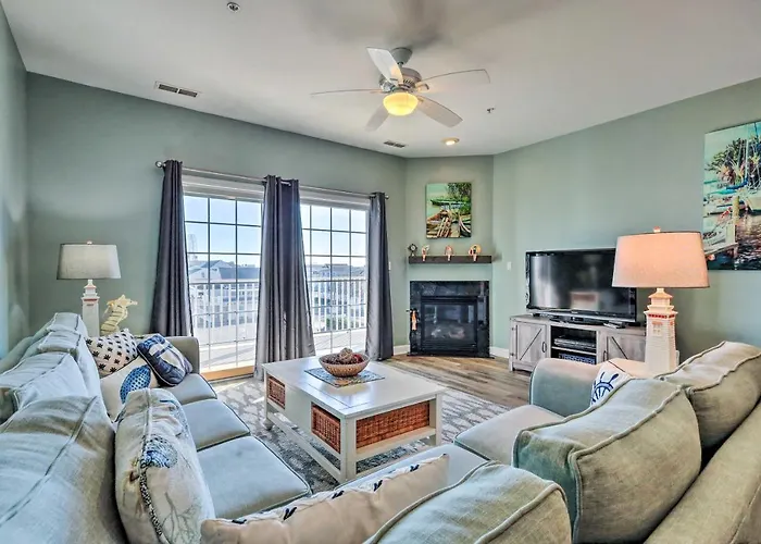 Balcony W/ Inlet View: Dtwn Ocean City Condo
