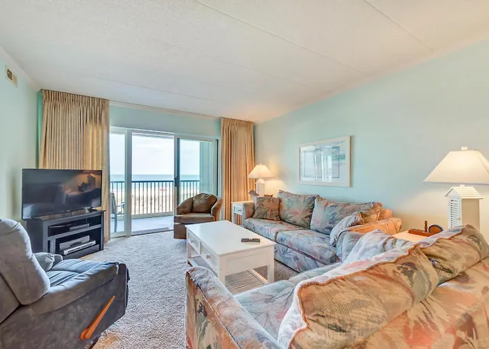 Ocean Front! Mid Town 2 Bedroom Condo With Outdoor Pool In Sandpiper Dunes