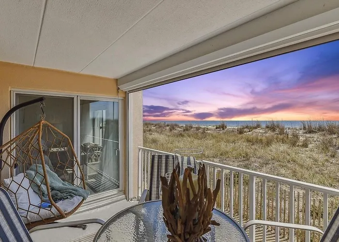 Oceanfront First-Floor Condo Beachfront Views