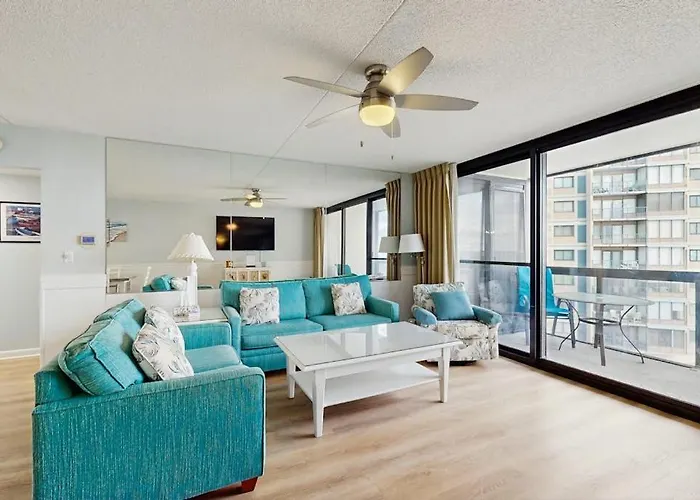 Stunning Beachfront Condo With Balcony Tennis & Beach Views Pools Gym & Ac