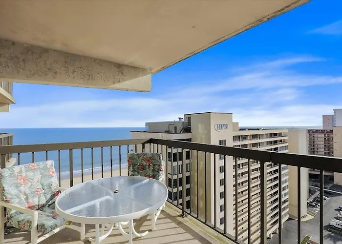 Bright Beach Condo With Balcony Views Pool Game Room Tennis Court & Ac