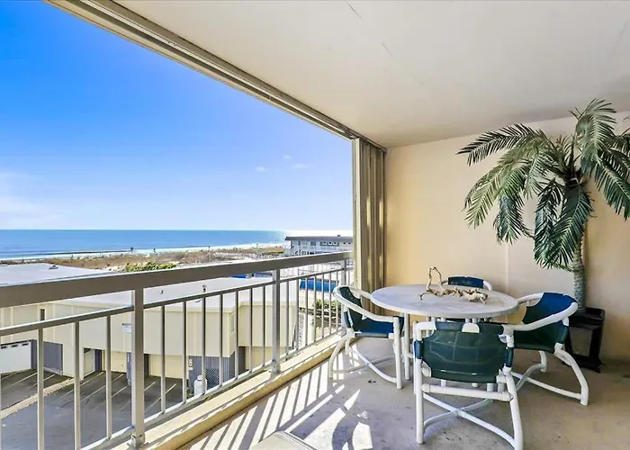 Oceanfront Condo With Balconies Washer & Dryer Wifi & Shared Pool & Tennis