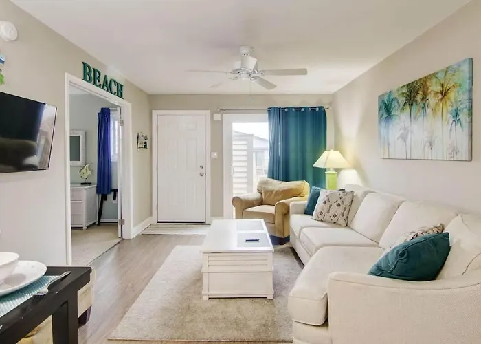 Indoor Outdoor Pools, Balcony And Fenced Yard, Walk To Beach